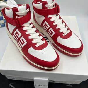 Men’s Givenchy G4 high top leather sneakers size 45 made in Italy